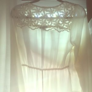 Cute White blouse- Never worn
