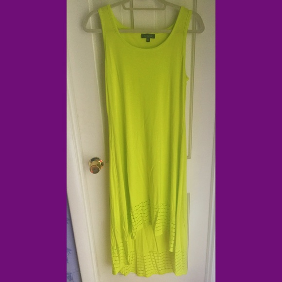 Lime Green Summer Beach Long Dress