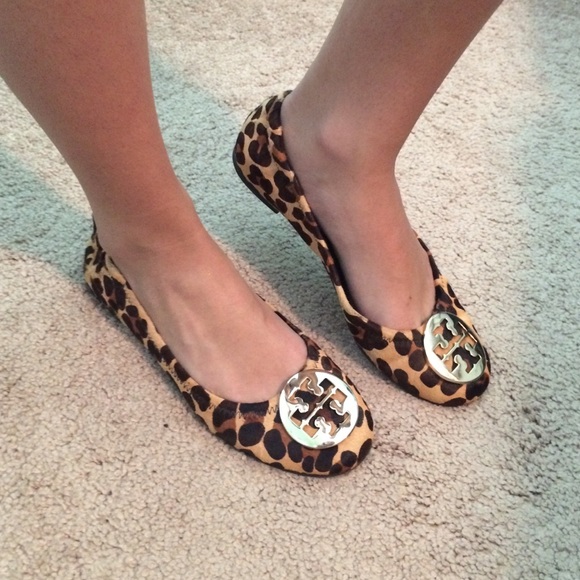 Tori burch cheetah print flats