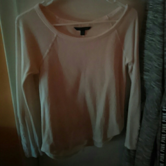 American Eagle lace detailed long sleeve shirt