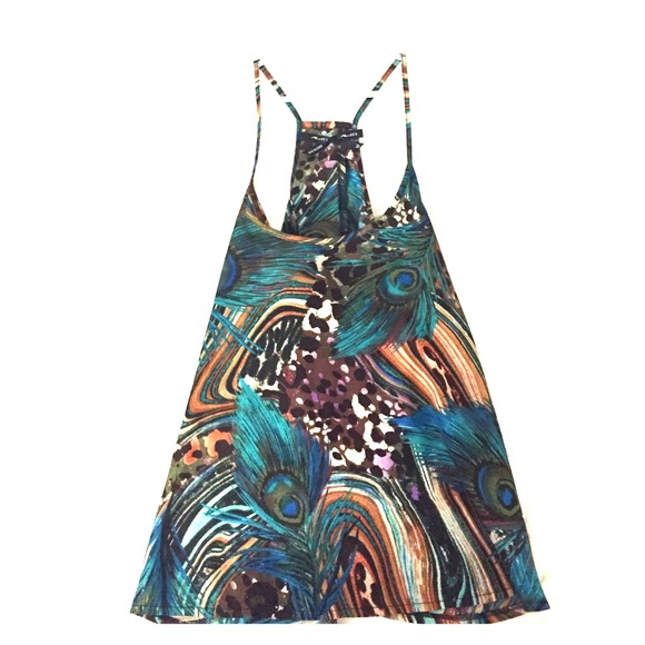 Flowy Open back Animal Print Top