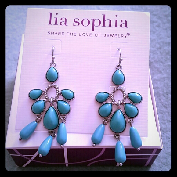 Lia Sophia Jewelry - Lia Sophia Rhumba (turquoise) dangle earrings