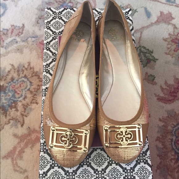 Cork Gold flats