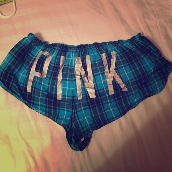 Pink brand sleeping shorts.