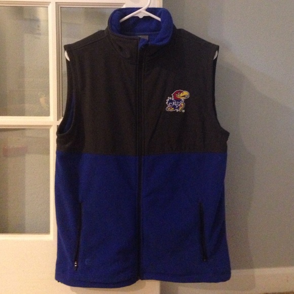 Kansas University fleece vest