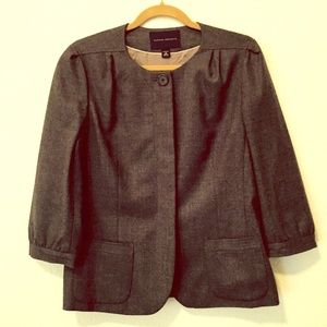 New grey wool suit jacket