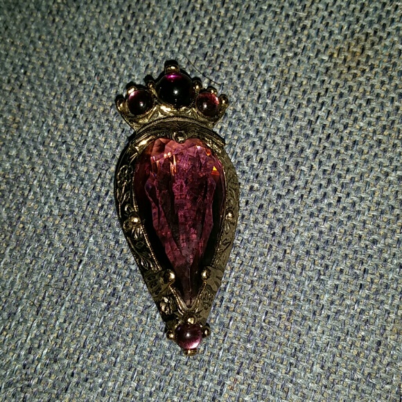 Vintage purple pendent