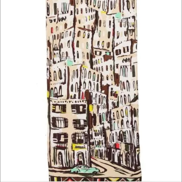 Kate Spade Cuban Havana Vintage Car Scarf