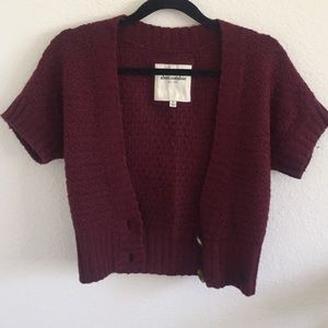 Short sleeve cardigan