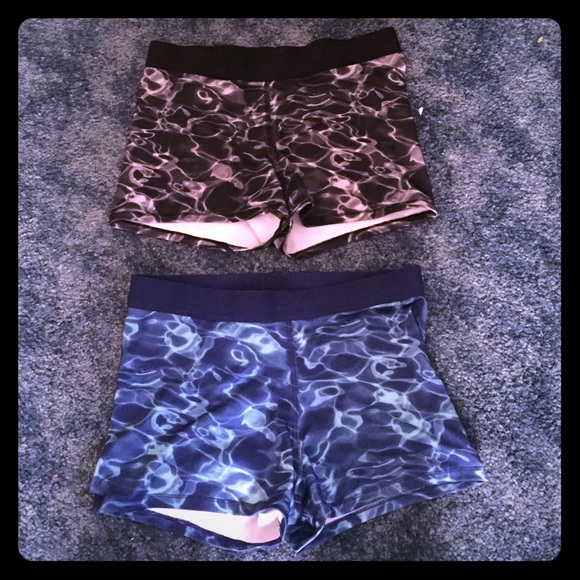 2 like new Spandex shorts