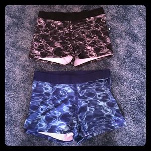 2 like new Spandex shorts