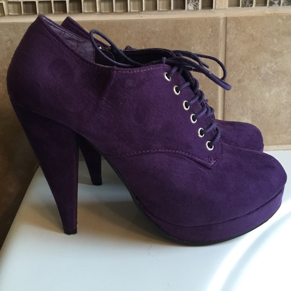 Funky purple booties