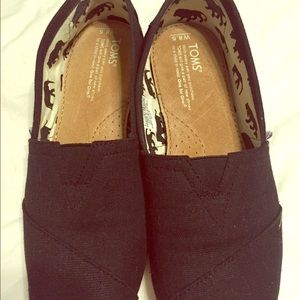 Toms woman's classics (black canvas)