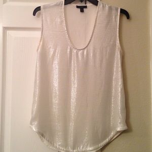 J. Crew shimmer boat neck tee