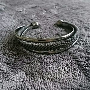 Black cuff bracelet