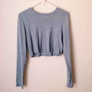 ribbed cropped sweater