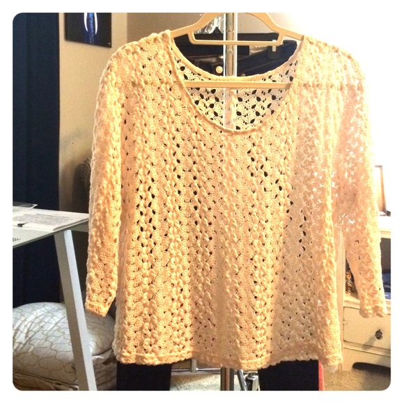Free People Eyelet Top