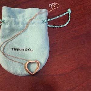 Tiffany heart shaped necklace.