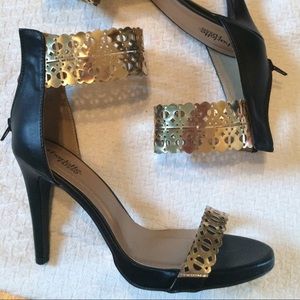 LAST CHANCE! new gold laser cut out heel