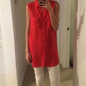 Equipment red, shirt dress