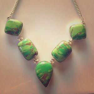 Sterling Silver Statement Necklace