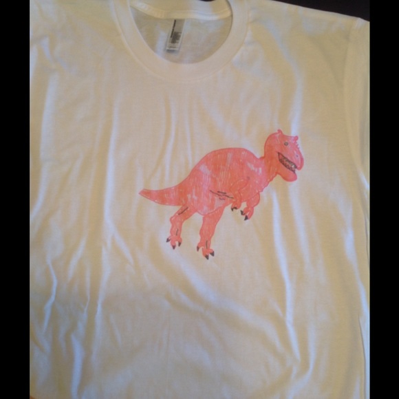 🔥Pink Dino T. rex tee!!💕💗 - Picture 2 of 2