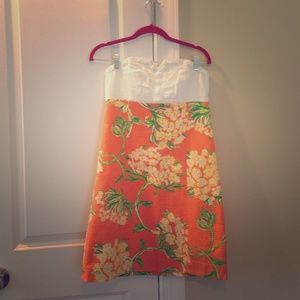 Lilly Pulitzer strapless dress