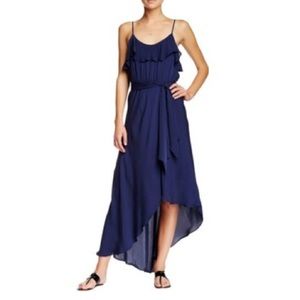 Joie Navy Silk Maxi Dress