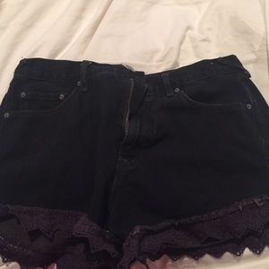 Free People lace shorts!