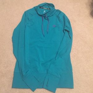 Adidas fleece top, size S
