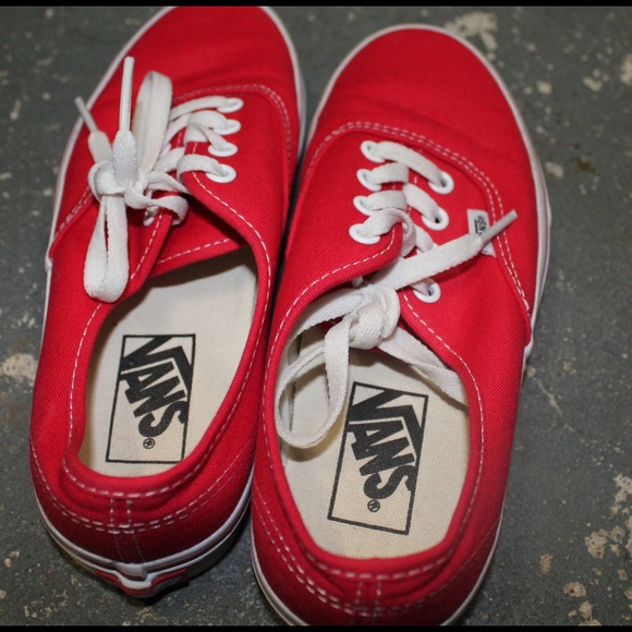Bright Red Vans