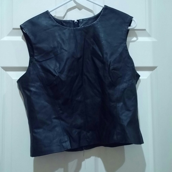 Leather vest