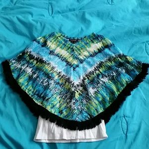 Girls multi color top with tank under