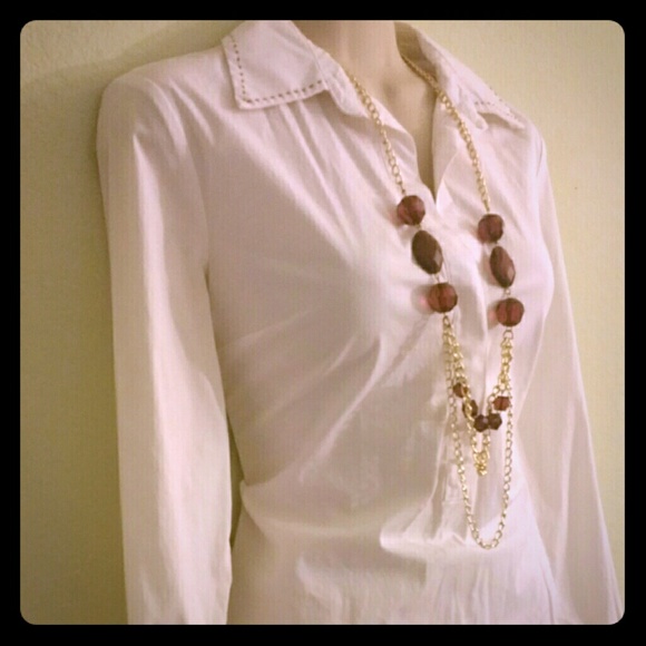 Simple white long sleeves