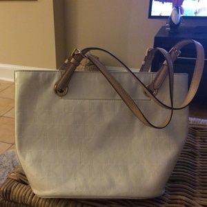White MK purse