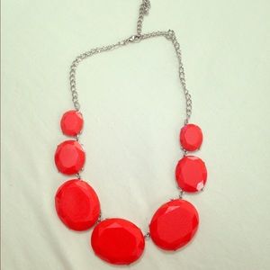 Orange bubble necklace