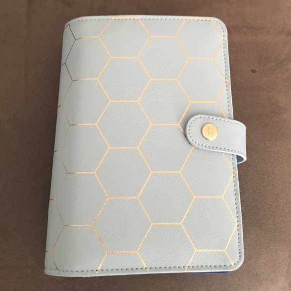 Personal Kikki K mint honeycomb Planner.