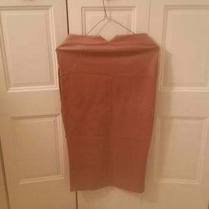 Faux leather skirt