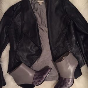 Faux Leather Jacket