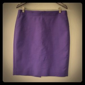J.Crew size 10 cotton lavender pencil skirt