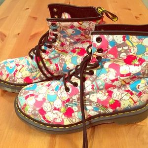 Dr. Martens x Sanrio 8 eye lace up boots