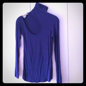 Bebe purple long sleeve shirt