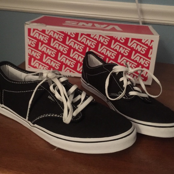 Black vans! Worn once!