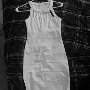 White bodycon dress
