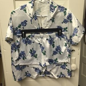 Super cute, satin PJs. Very comfy! Worn once