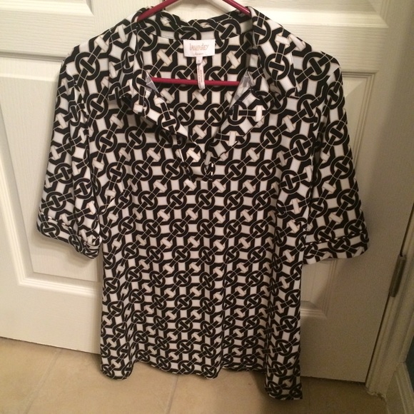 Professional collared Laundry brand blouse