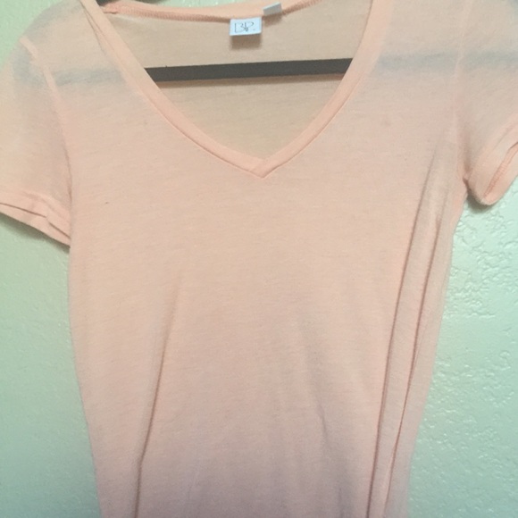 Peach V-neck