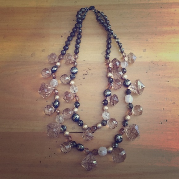 Anthropologie Shades of Brown Necklace