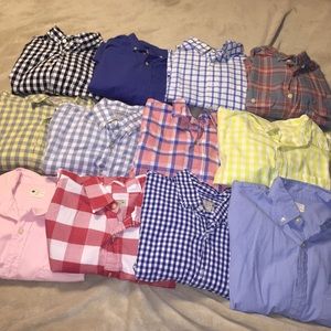 12 Men's J Crew Button Down Long Sleeve Shirts Med