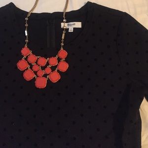 Black peplum top